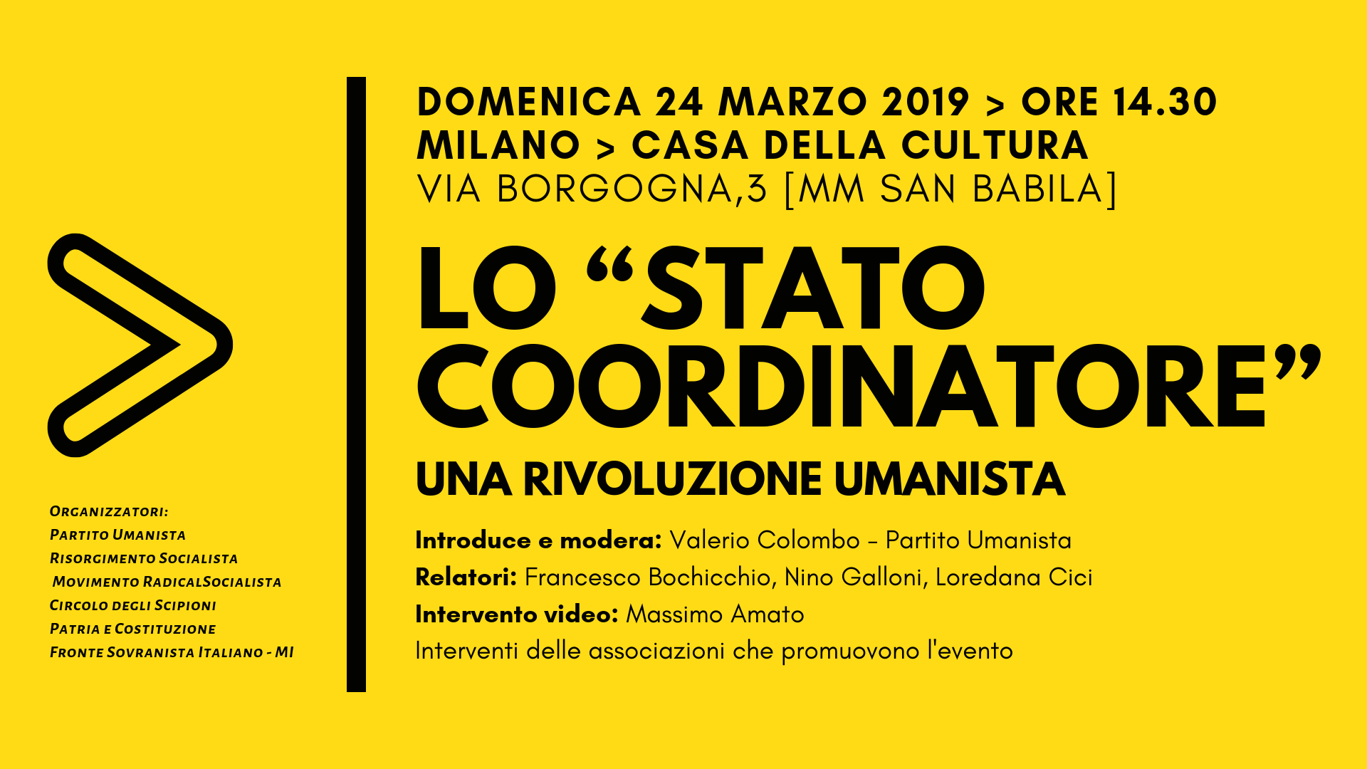 Lo Stato Coordinatore - Una Rivoluzione Umanista