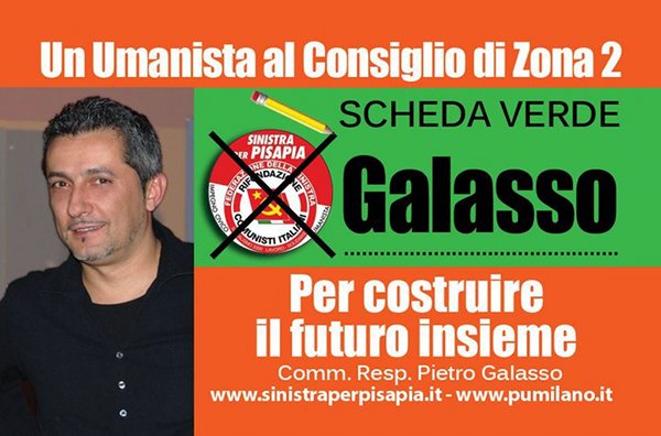 Pietro Galasso candidato umanista Zona 2